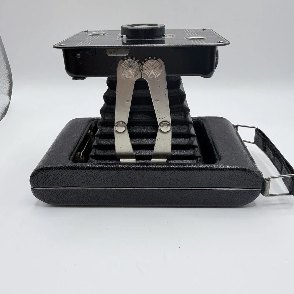 Antique Folding Bellows Camera JIFFY KODAK SIX-20 Clean Clear Glass ART DECO